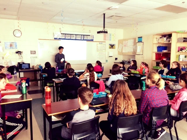 We had Leo Hann, the Act for Challenge Change representative come in and do a workshop with our students. He was Awesome! The students connected with him and he presented information on the United Nation goals in a way that was easy for our grade six students to understand. Our students participated in the workshop that opened up their eyes to other people around the world who were making a difference in their communities. It demonstrated that students just like themselves can make a difference. Our students learned about the United Nation sustainable goals and what small changes we can do to make a difference!