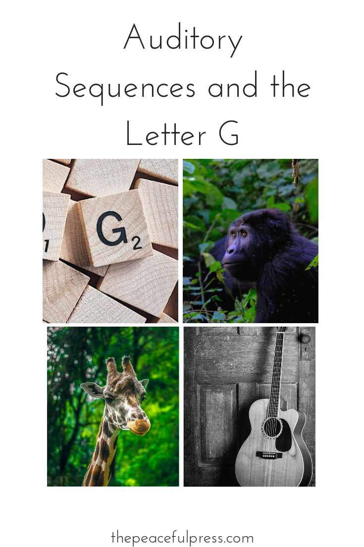 Auditory Sequences and the Letter G