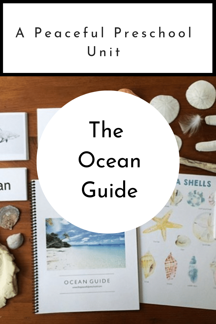 The Peaceful Preschool: Ocean Guide includes four weekly grids with activities to continue the work began in The Peaceful Preschool. Your 3-5 year old child will continue developing large and fine motor skills, phonics and counting skills, and their love for literature through the stories and projects included in The Peaceful Preschool: Ocean Guide.