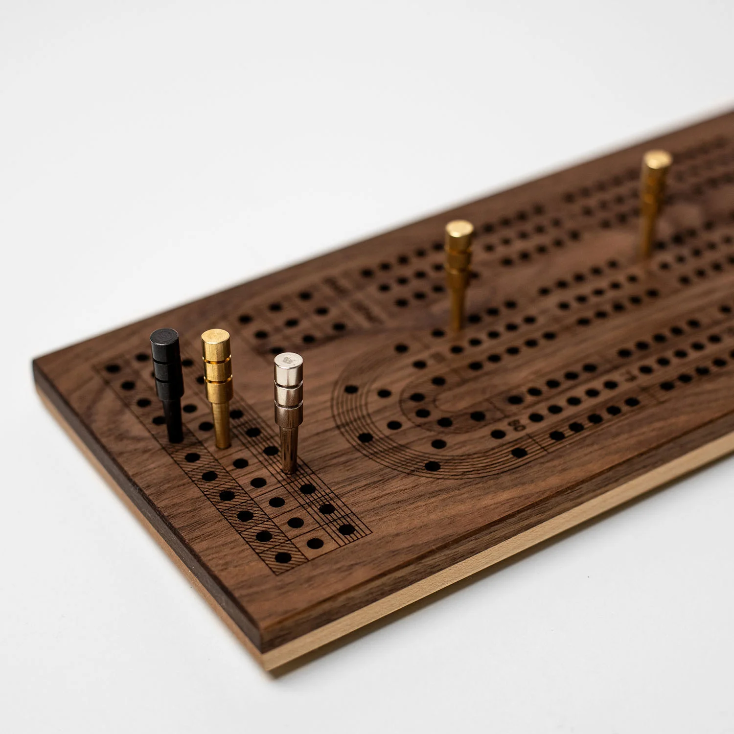 Wooden cribbage game