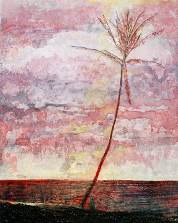 Under Kapa'a Palm at Dusk II