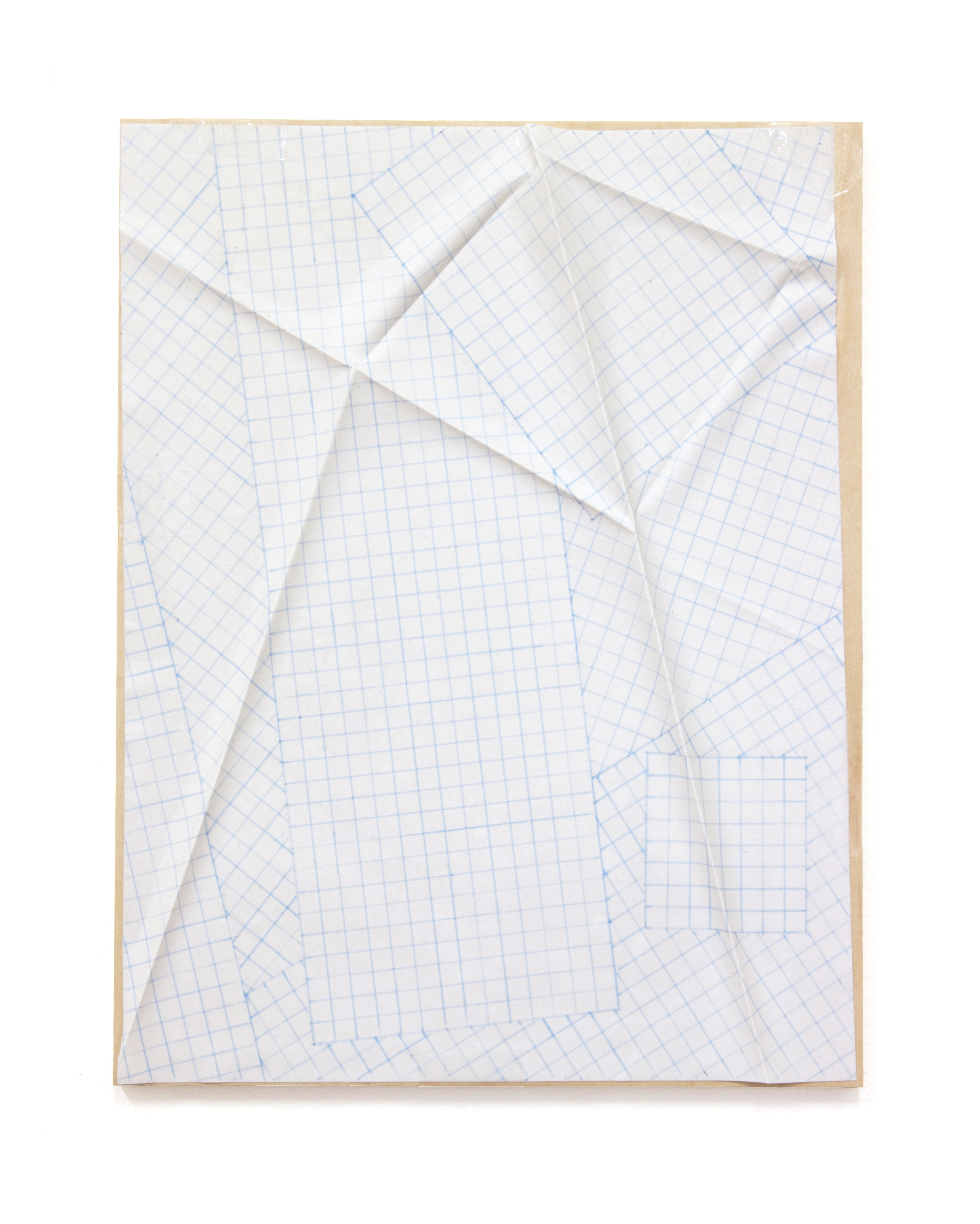   Untitled &nbsp; Acrylic paint film on panel 8.5" X 11" 2014   