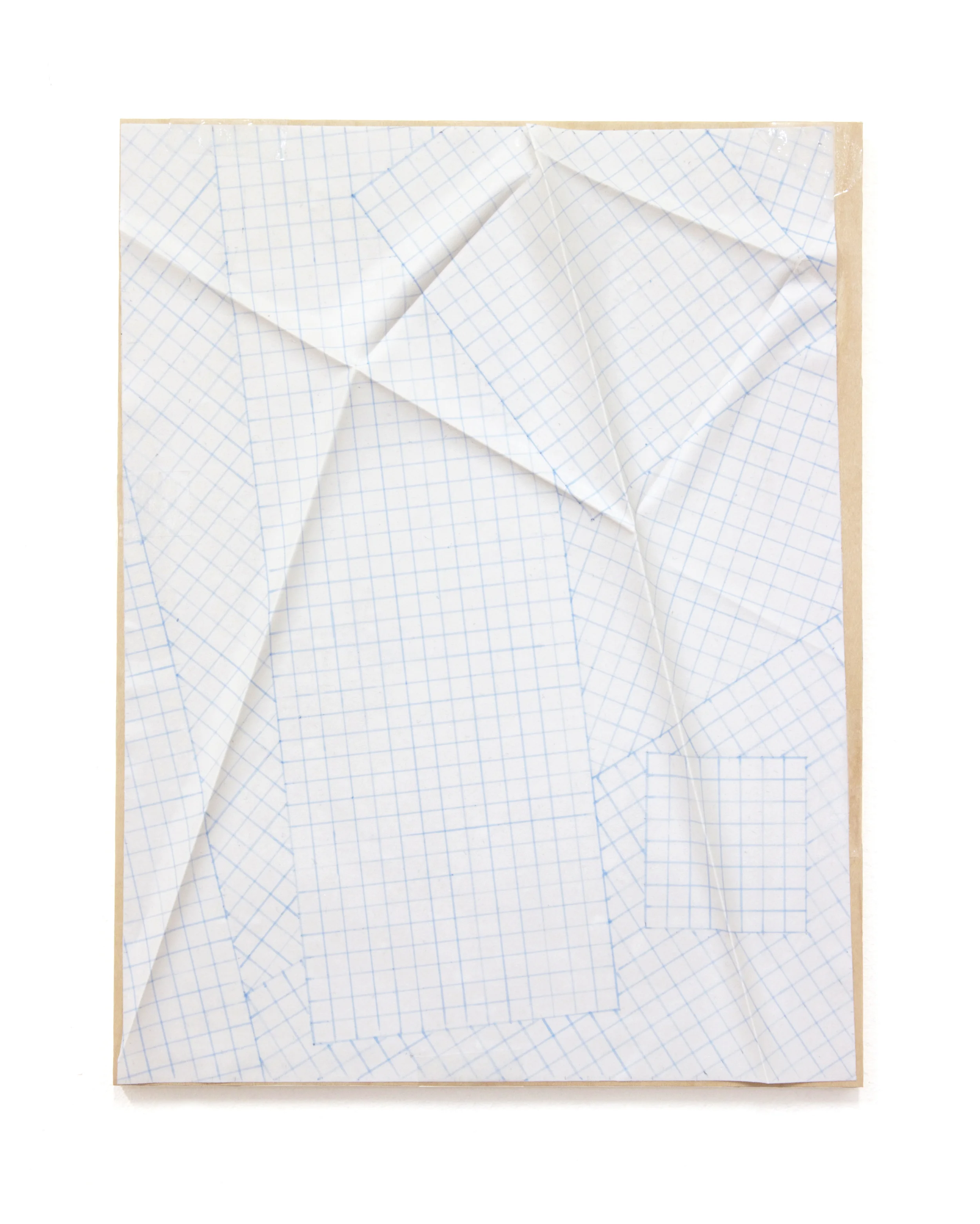 Untitled Acrylic paint film on panel 8.5" X 11" 2014