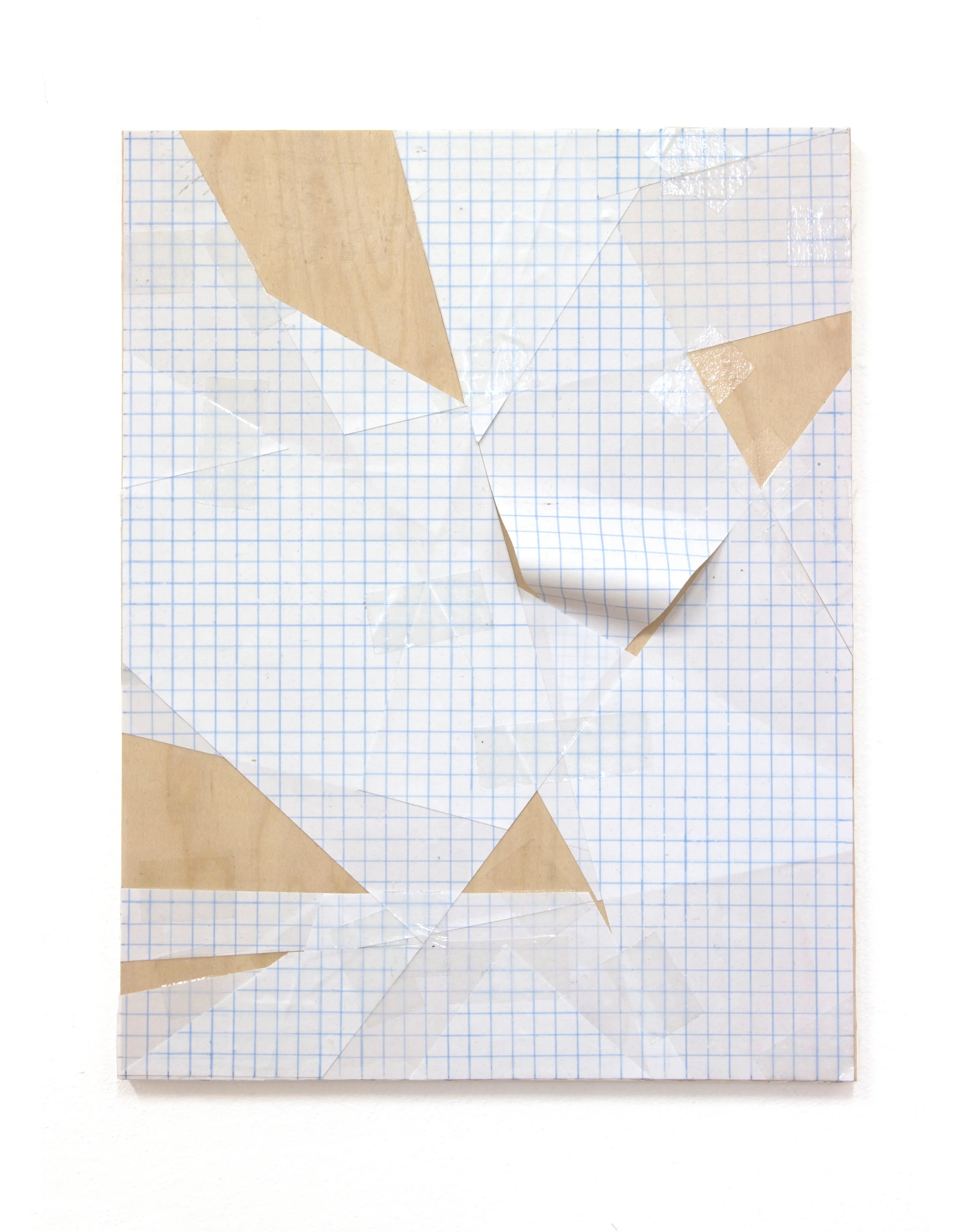   Untitled &nbsp; Acrylic paint film on panel 8.5" X 11" 2014   