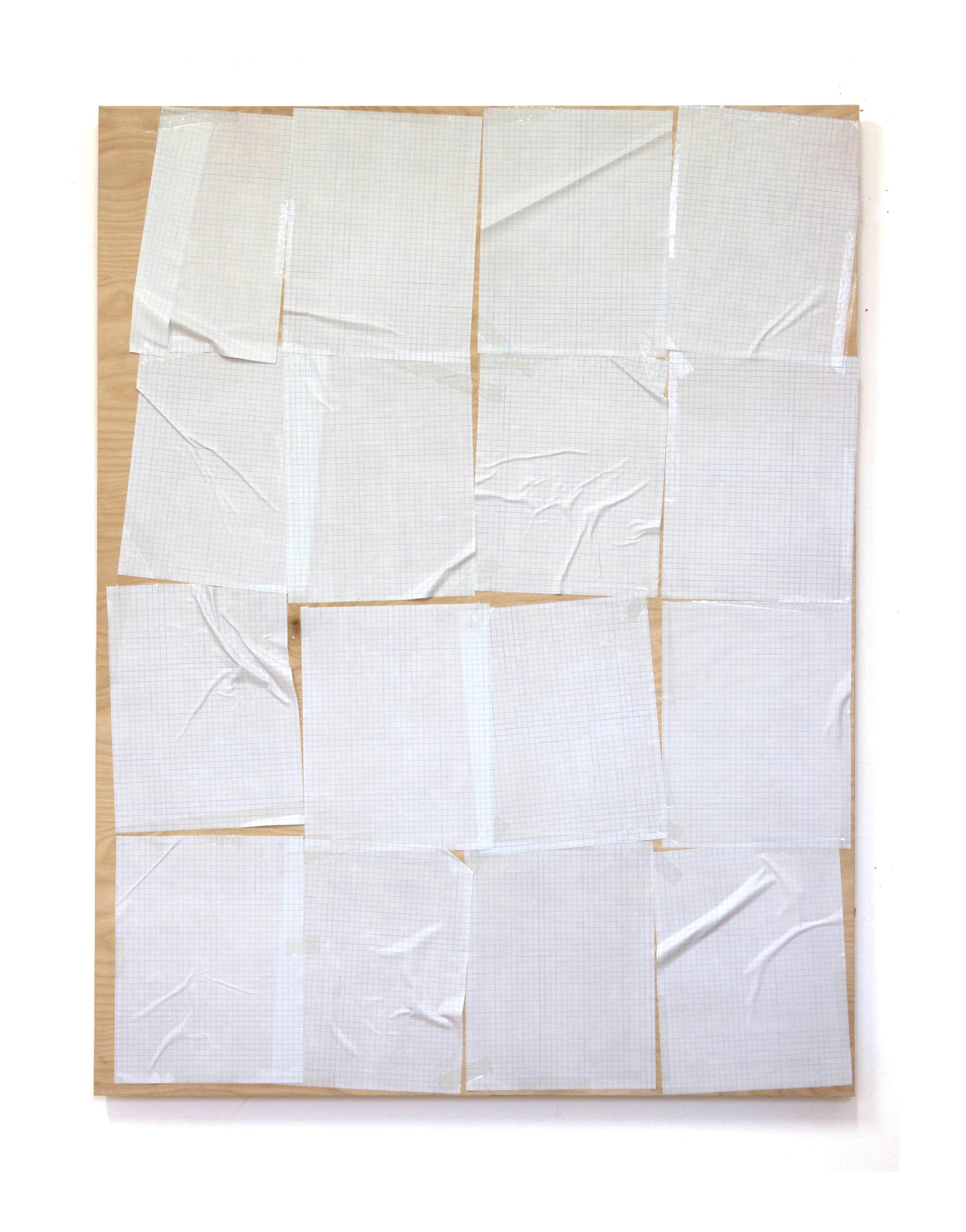   Veil II   Acrylic paint film on panel 8.5" X 11" 2014   