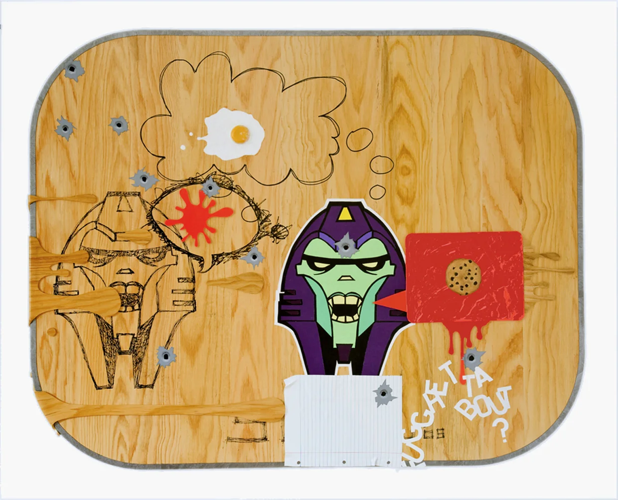 Untitled 48.5" X 39.5" Acrylic on Panel 2008