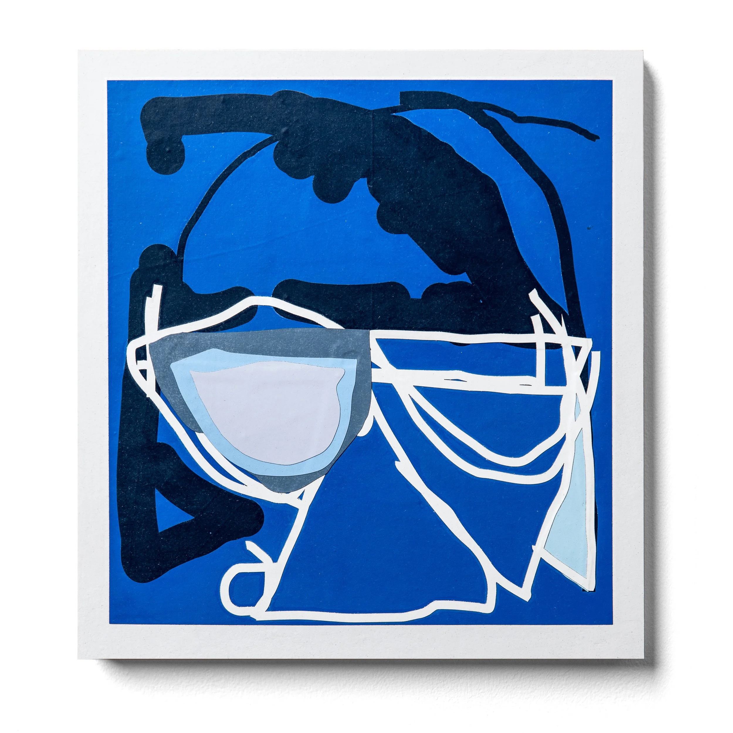 AZooRee I, lazer cut acrylic paint on panel, 10" x 10", 2017