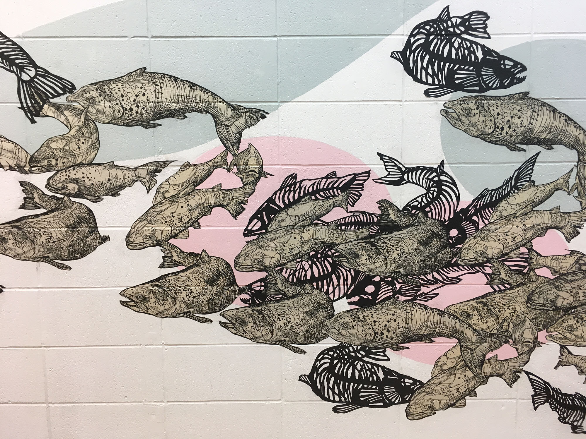 Installation Detail, Alberta Printmakers Gallery, Calgary, AB, 2018