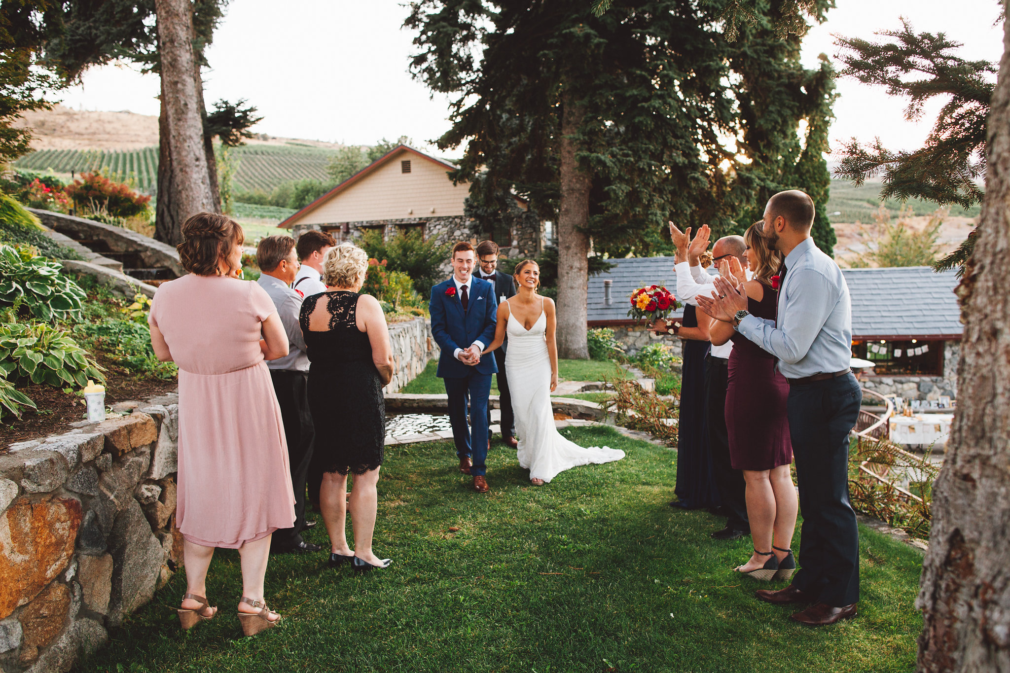 Tunnel Hill Winery Lake Chelan Washington Wedding | Lake Chelan Wedding Venues | Summer Vineyard Wedding Reception | Pacific Northwest Wineries | Tida Svy Photo | www.tidasvy.com