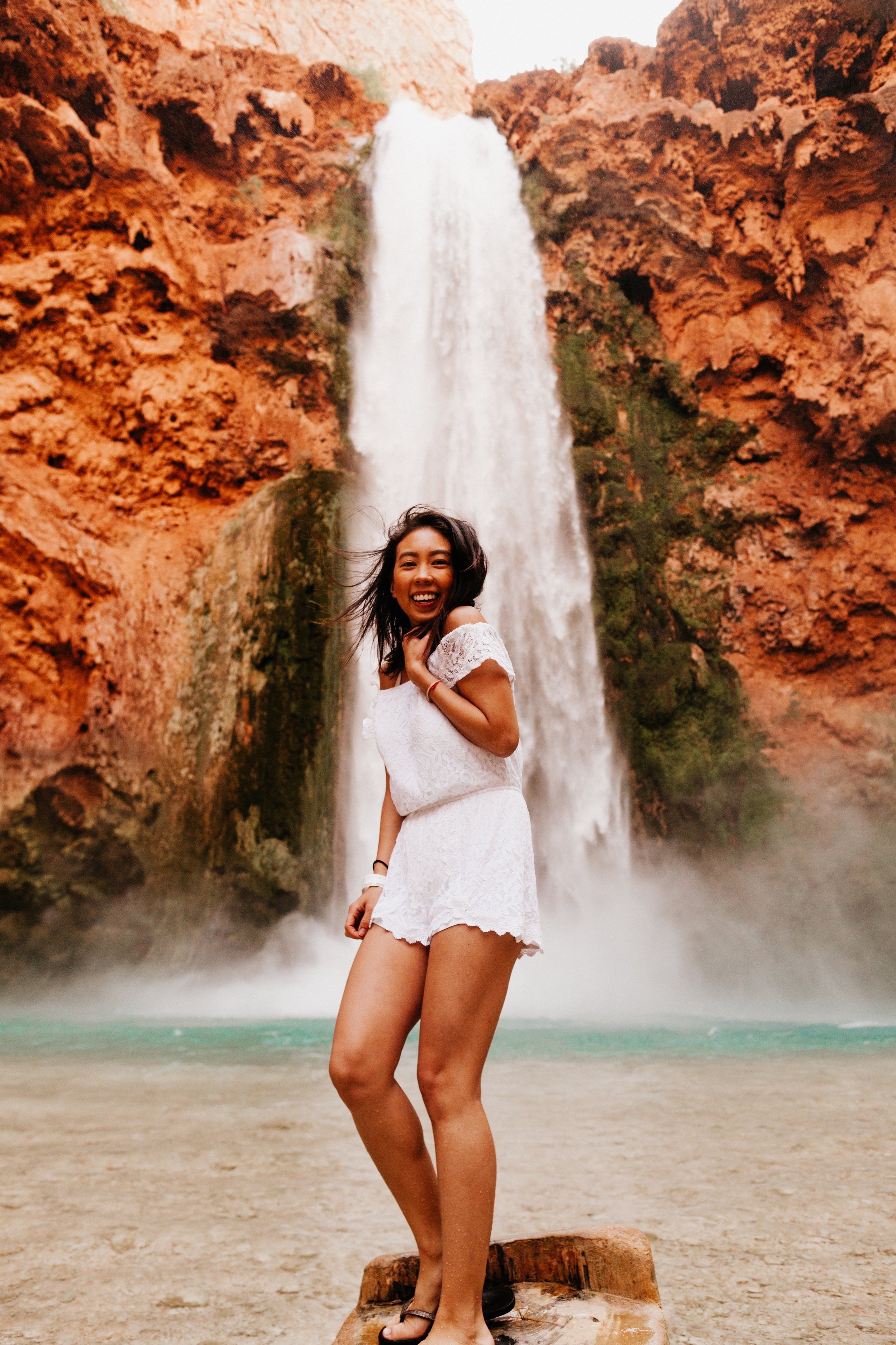 Havasupai Falls Grand Canyon Arizona Havasu Falls Couples Engagement Shoot | Tida Svy | www.tidasvy.com