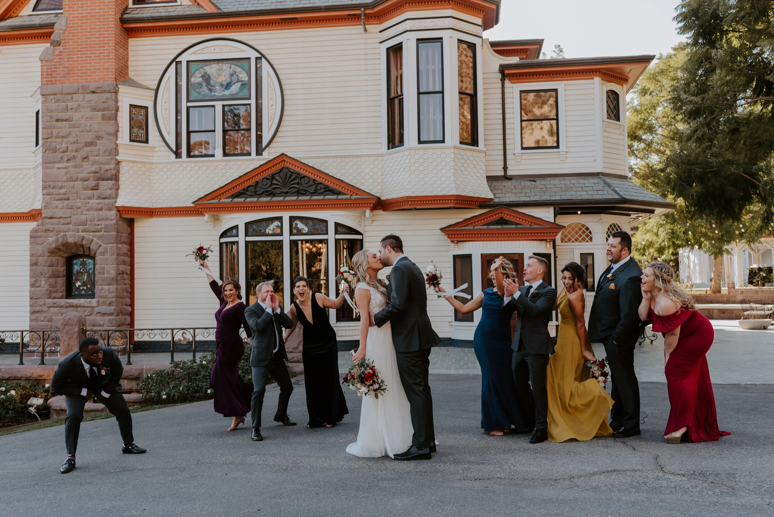 Colorful Wedding at the Historical Newhall Mansion in Piru, CA — Tida Svy