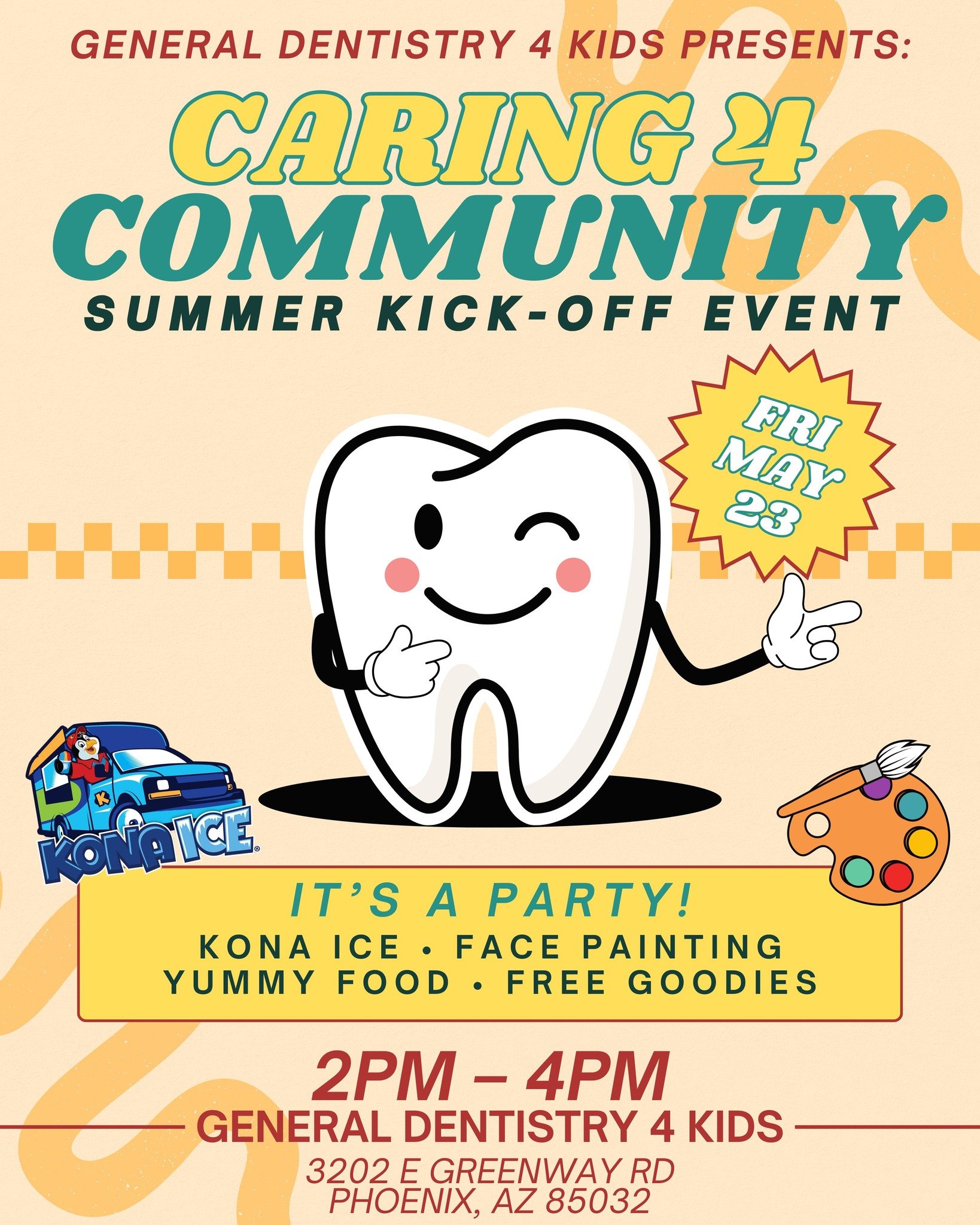 General Dentistry 4 Kids is throwing a summer kick-off party this Friday and presenting BCES with our official check for winning their Caring4Community Award! 🏆 🐾 

Come enjoy some food, fun, and friends!