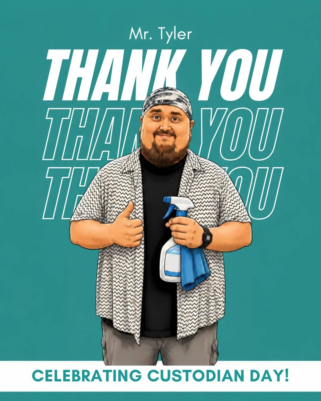 Happy Custodian Day! 🎉🐾 Today we&rsquo;re celebrating Mr. Tyler and all he does to keep Boulder Creek running smoothly. We&rsquo;re so grateful for all his hard work, care and dedication to our school. We&rsquo;re lucky to have him! 💙