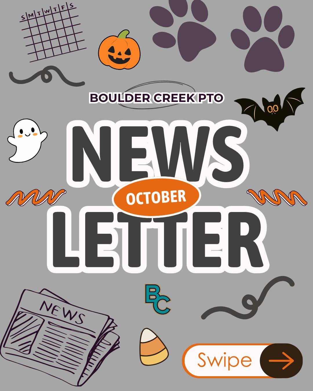 October is here!🎃 Be on the look out for volunteer sign ups for Book Fair, Grandparents Breakfast, and Trunk of Treat! Helping hands make events happen!