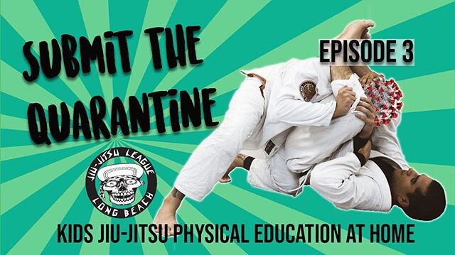 Episode 3 is up! Check out the video (link is in profile) to see some simple, fun drills the whole family can do at home. Leave a comment if you have a request for Friday&rsquo;s episode! #submitthequarantine #atoslongbeach #jiujitsuleague #jiujitsui