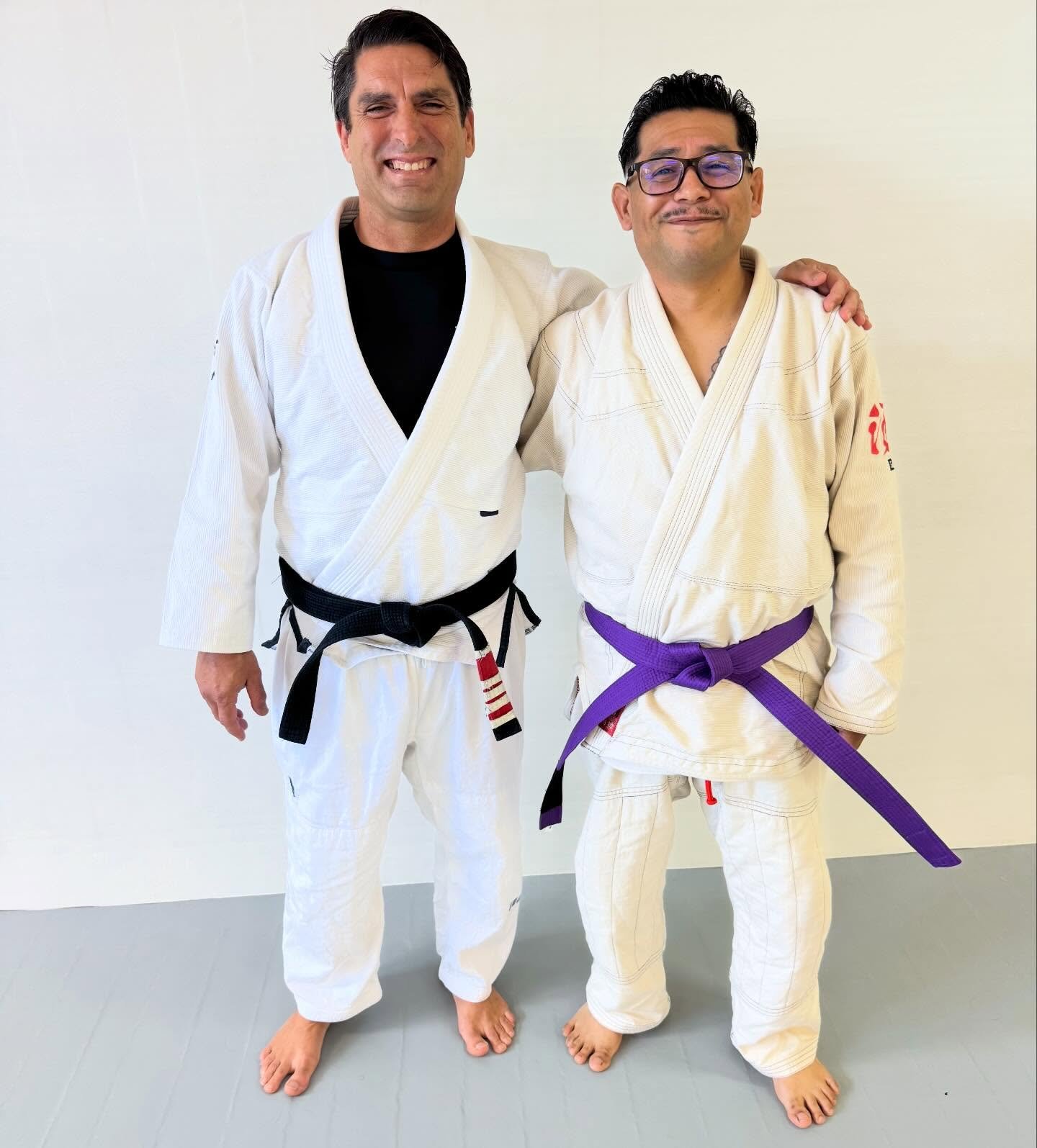 Jorge is a PURPLE belt! Some promotions just hit differently. Today, we celebrate @seppuku_cowboy &mdash;a cornerstone of this gym, a training partner you can always count on, and a genuinely great human. His journey to purple has been marked by rele