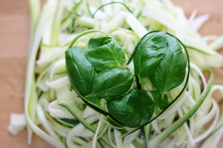 Courgette Spaghetti Noodles (Vegan Friendly)
