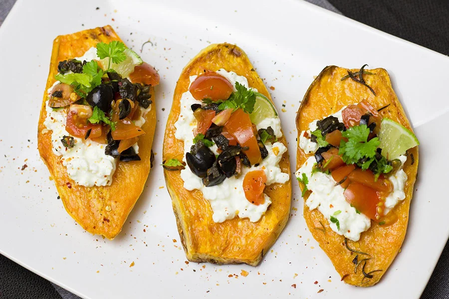 Kumara Bruschetta (Vegan Friendly)