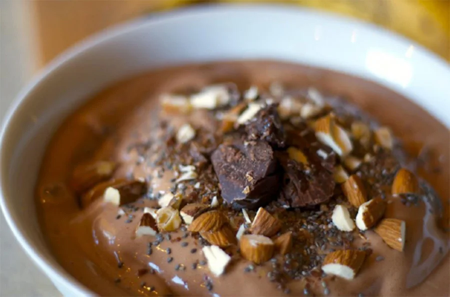 Easy Choc-Mint &amp; Kiwifruit Ice cream (Vegan Friendly)