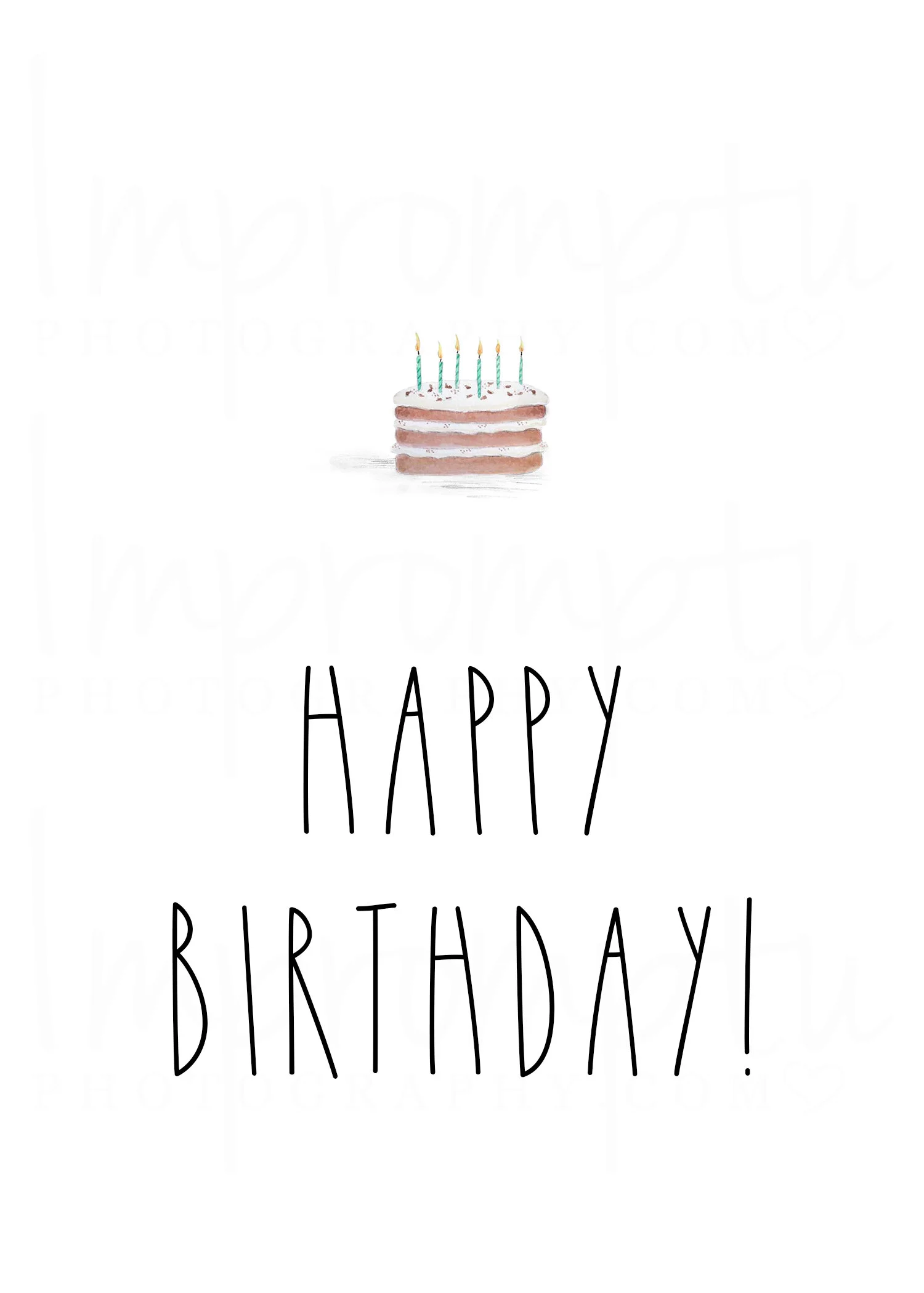 rae dunn inspired happy birthday cake 5x7 printable card impromptu photography birthday printable cards