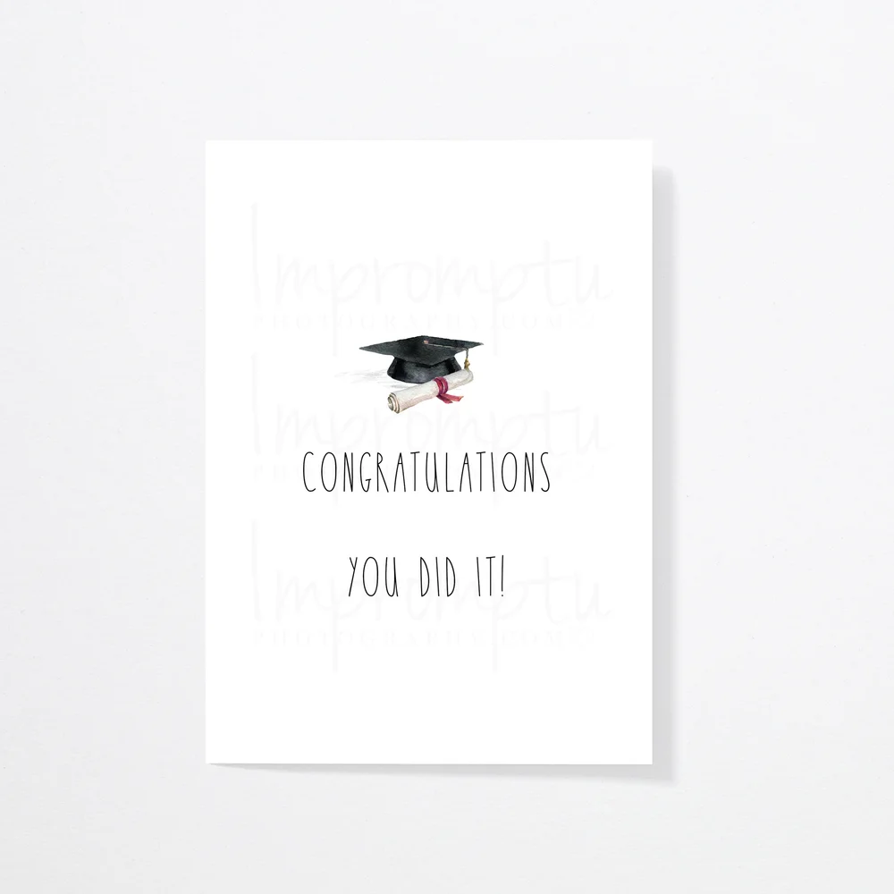 Rae Dunn Graduation inspired 5x7" Diploma and Cap Card — Impromptu  Photography