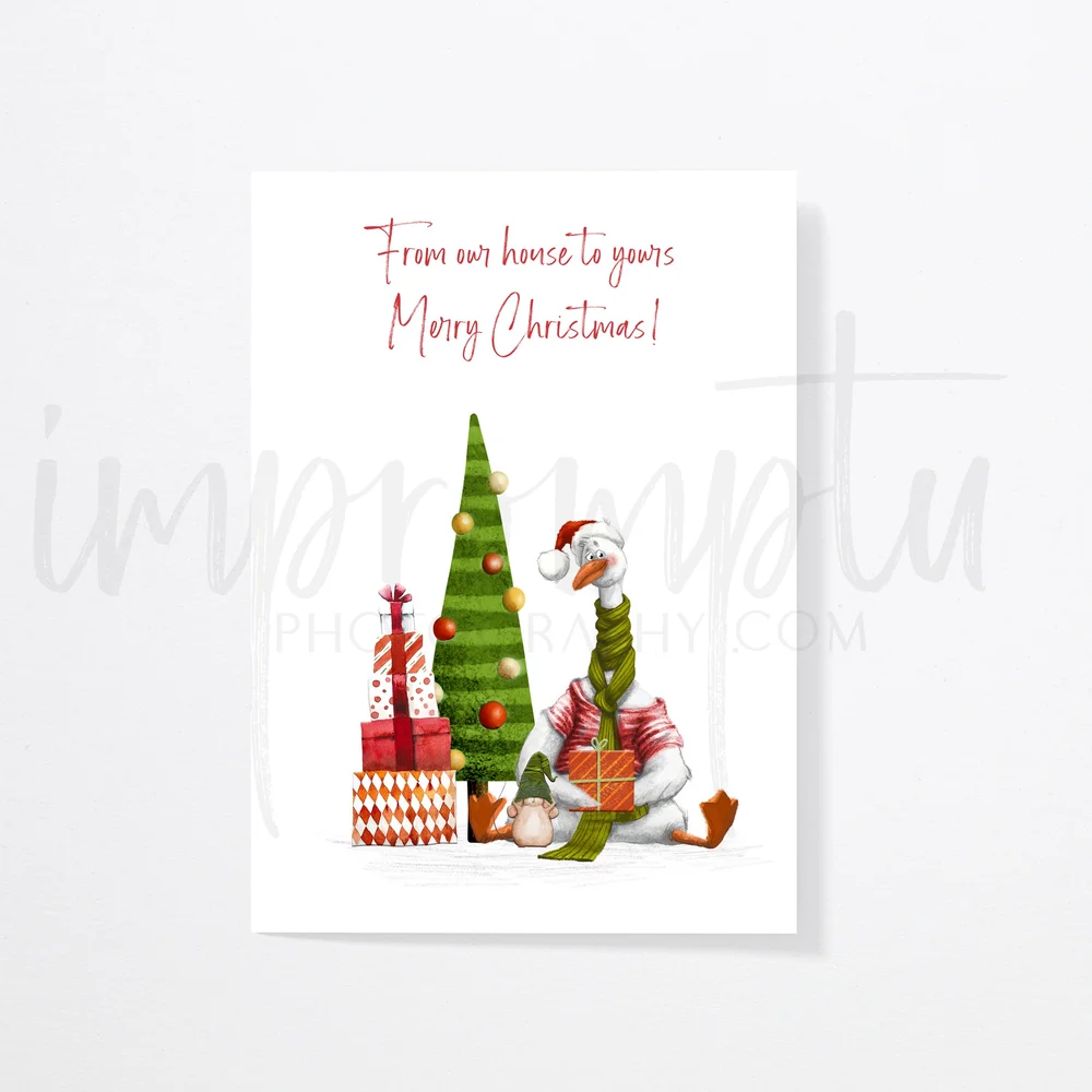 Printable Funny Goose and Mouse Christmas Card — Impromptu Photography printable-funny-goose-and-mouse-christmas-card-impromptu-photography