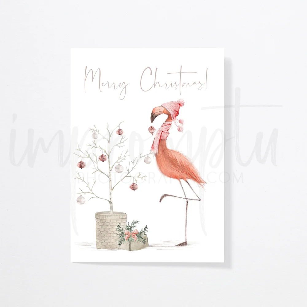 Printable Cute Christmas Flamingo Card — Impromptu Photography printable-cute-christmas-flamingo-card-impromptu-photography