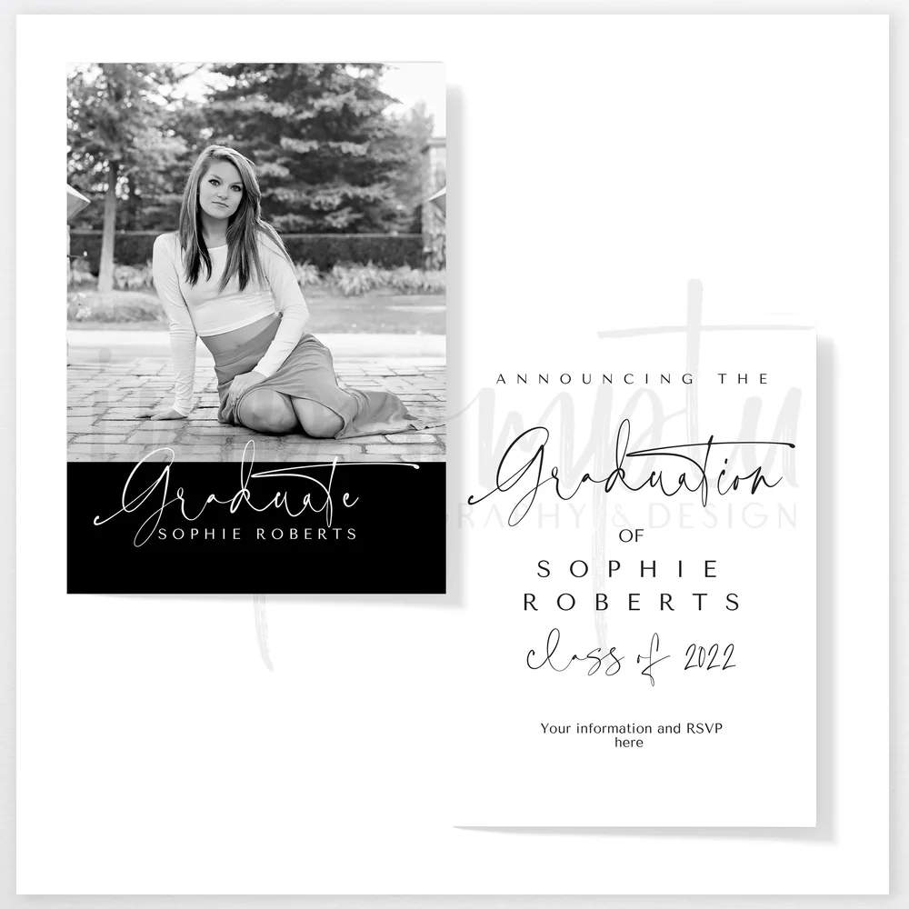 Senior Graduation Template - Senior Script  Impromptu Photography