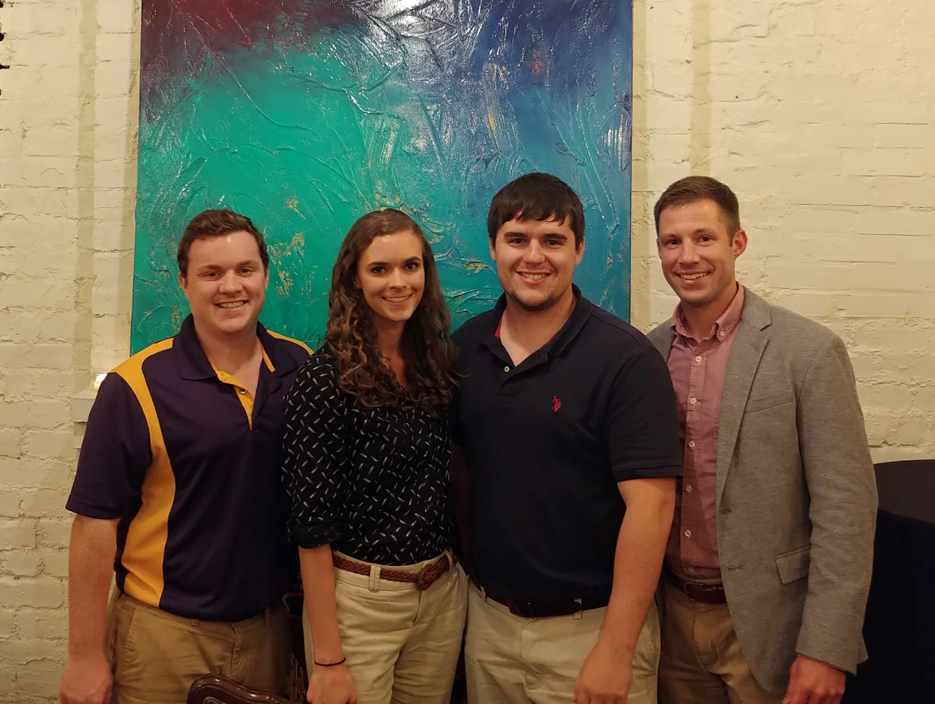 Pictured L to R: Taylor Marino, E.I., Victoria Malley, Patrick Stiegman, E.I., and Andrew Woodroof, P.E.