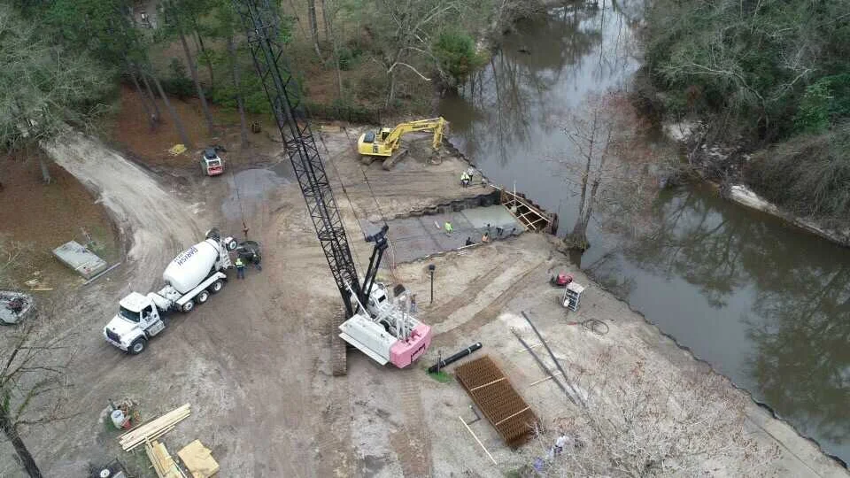 Aerial of Construction in Progress