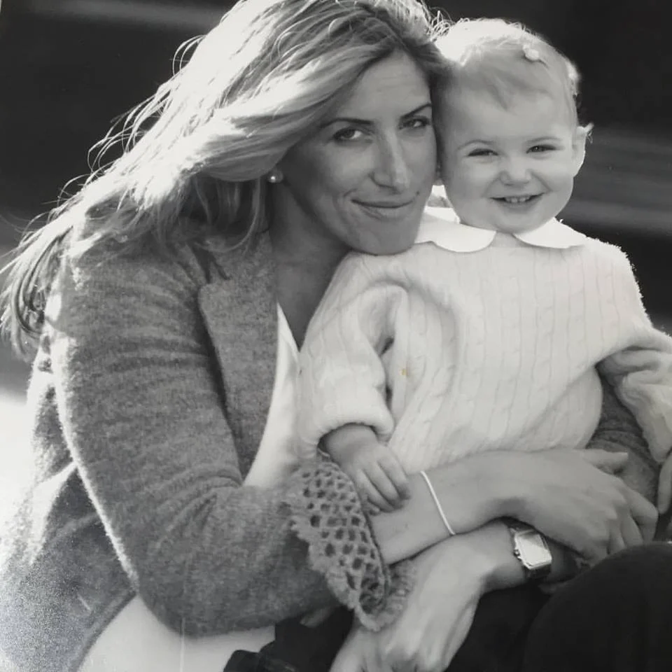 Nancy with daughter Sydney, 8 months pregnant with son Jack.