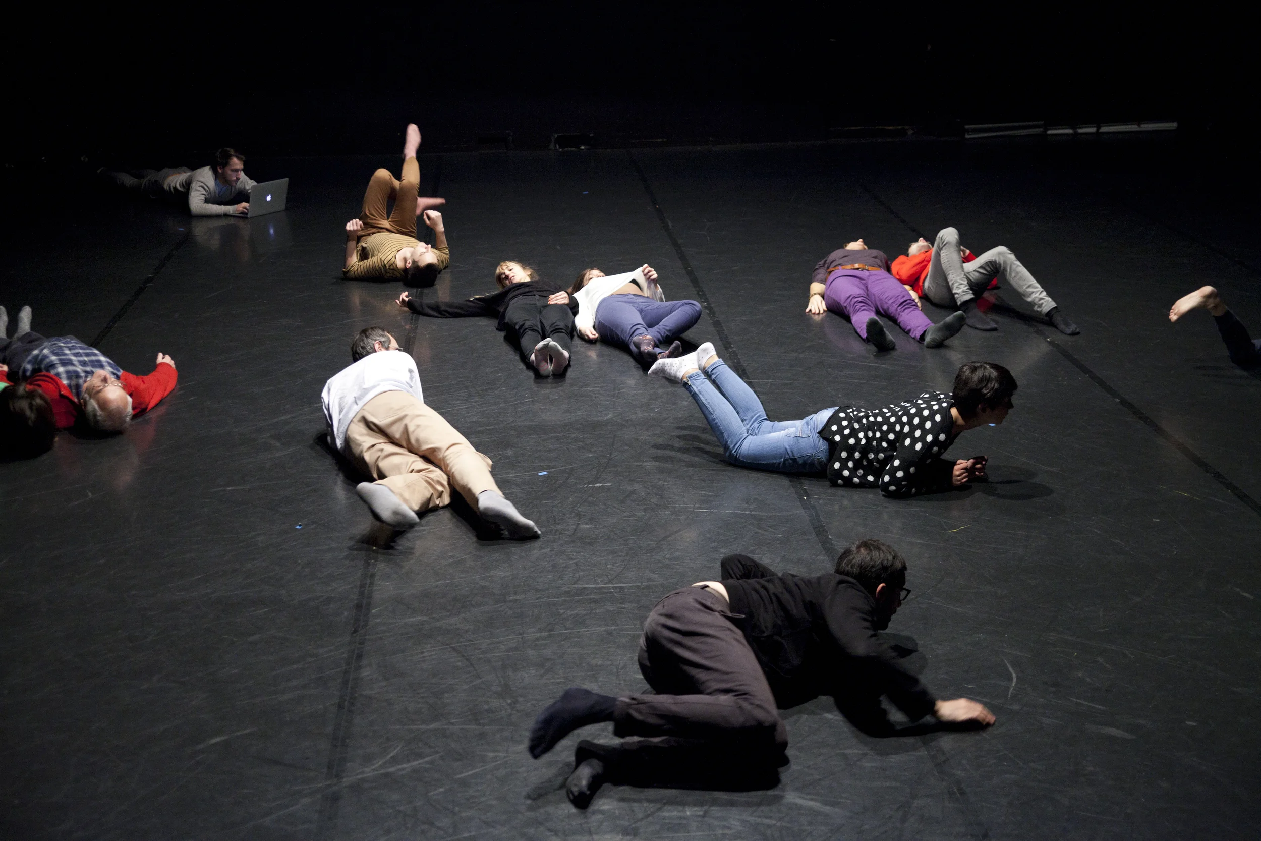 Anne Sylvie Henchoz, Temps immergé, Espace Flottant, performance view, Urbaines, Lausanne, 2013. Copyright Nelly Rodriguez.
