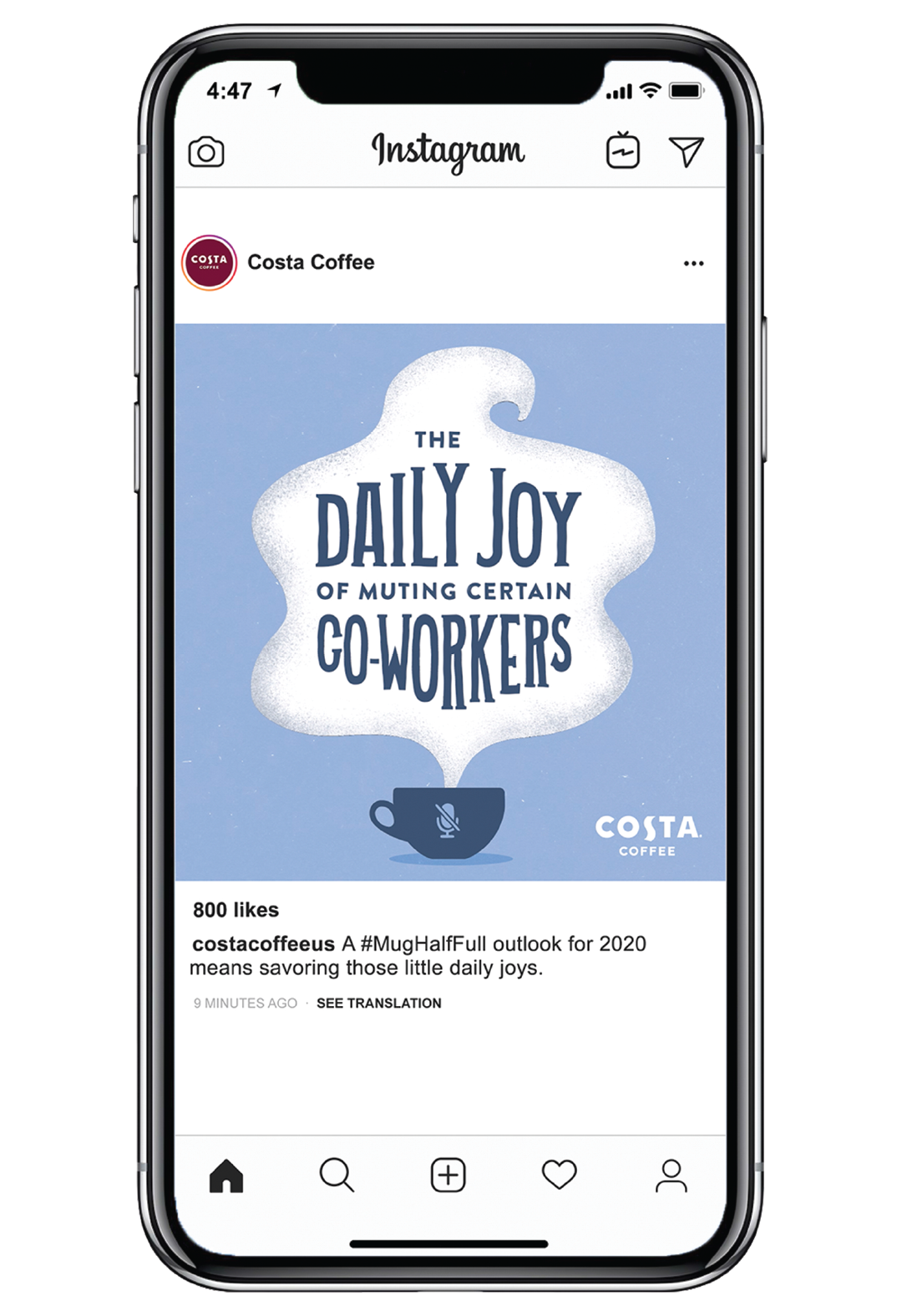 Costa Coffee #MugHalfFull