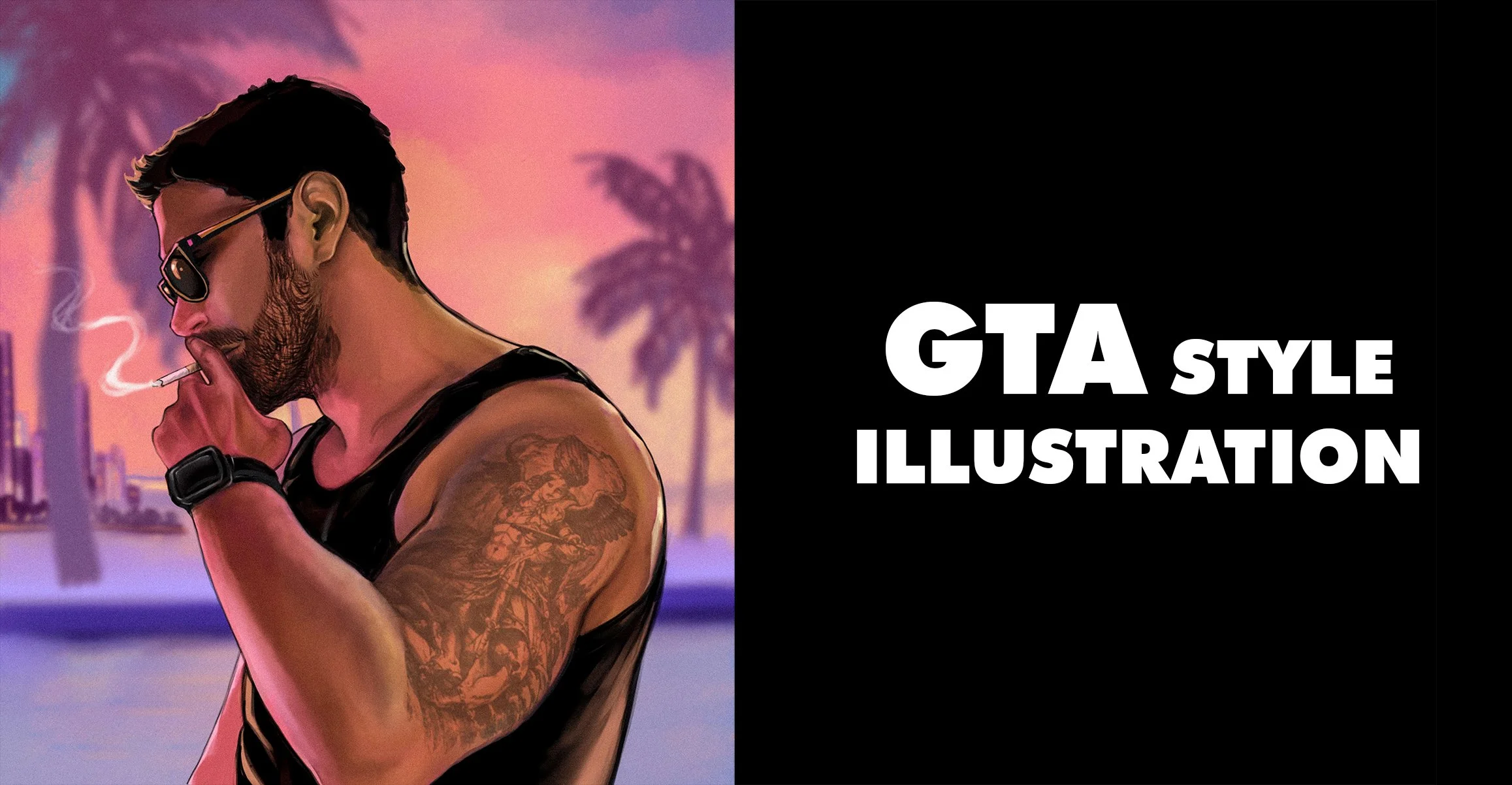 GTA Style Illustration by Retouchlab