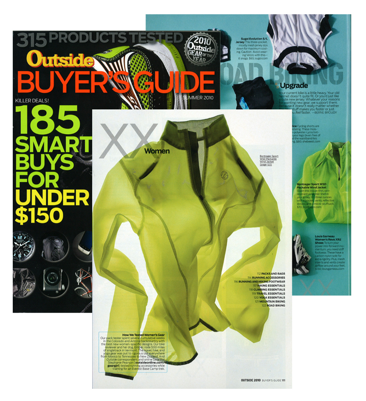 2010 Women's Sport Packable Windshell Outside Magazine Buyer's Guide 2010 Gear of the Year Awards - Windshells