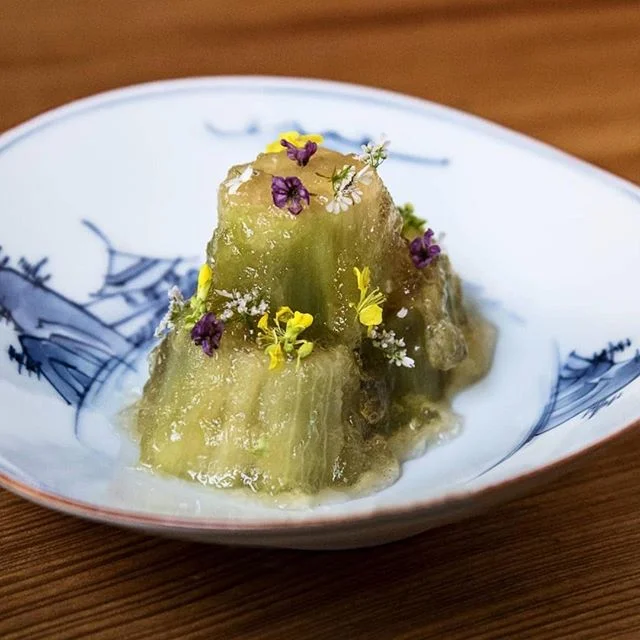 Summer eggplant, marinated and chilled, with tomato and summer flowers.⁠
Photo by @ariettea ⁠
.⁠
.⁠
.⁠
.⁠
.⁠
.⁠
.⁠
⁠
⁠
#lafood #lafoodie #losangeles #foodie #la #eaterla #laeats #foodporn #yelpla #dinela #latimesfood #eeeeeats #infatuationla #beverly