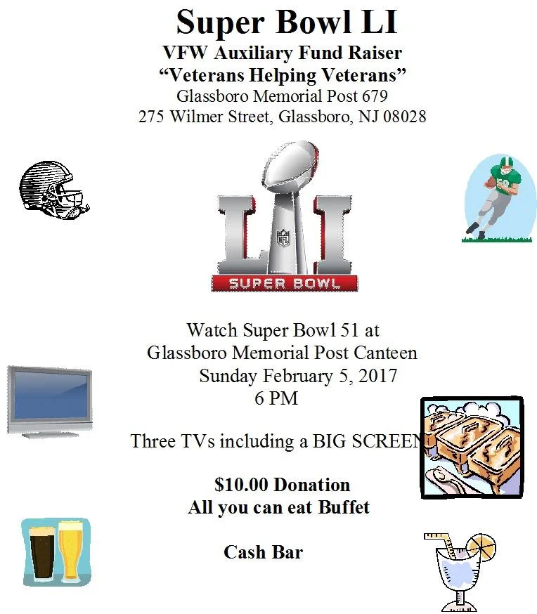 VFW Auxiliary Super Bowl Fund Raiser