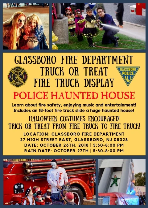 Glassboro Fire Department Truck or Treat and Police Department Haunted House
