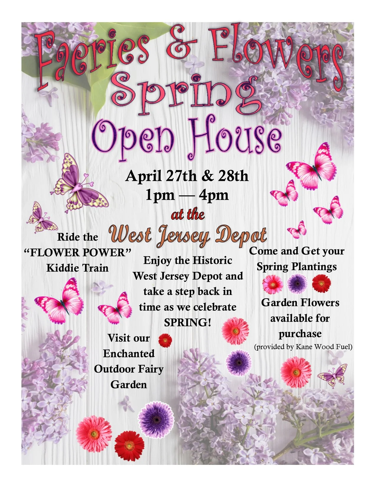 Faeries &amp; Flowers at the West Jersey Depot