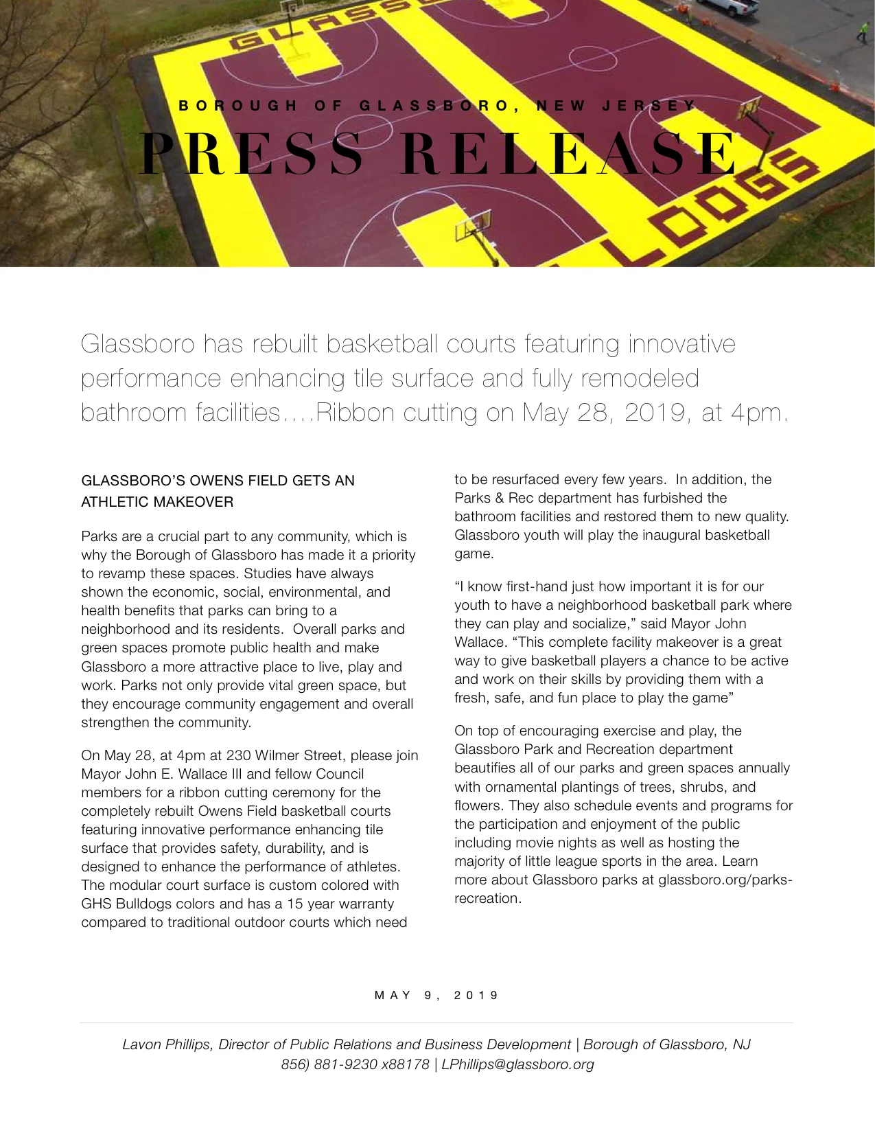Glassboro has rebuilt basketball courts featuring innovative performance enhancing tile surface and fully remodeled bathroom facilities.