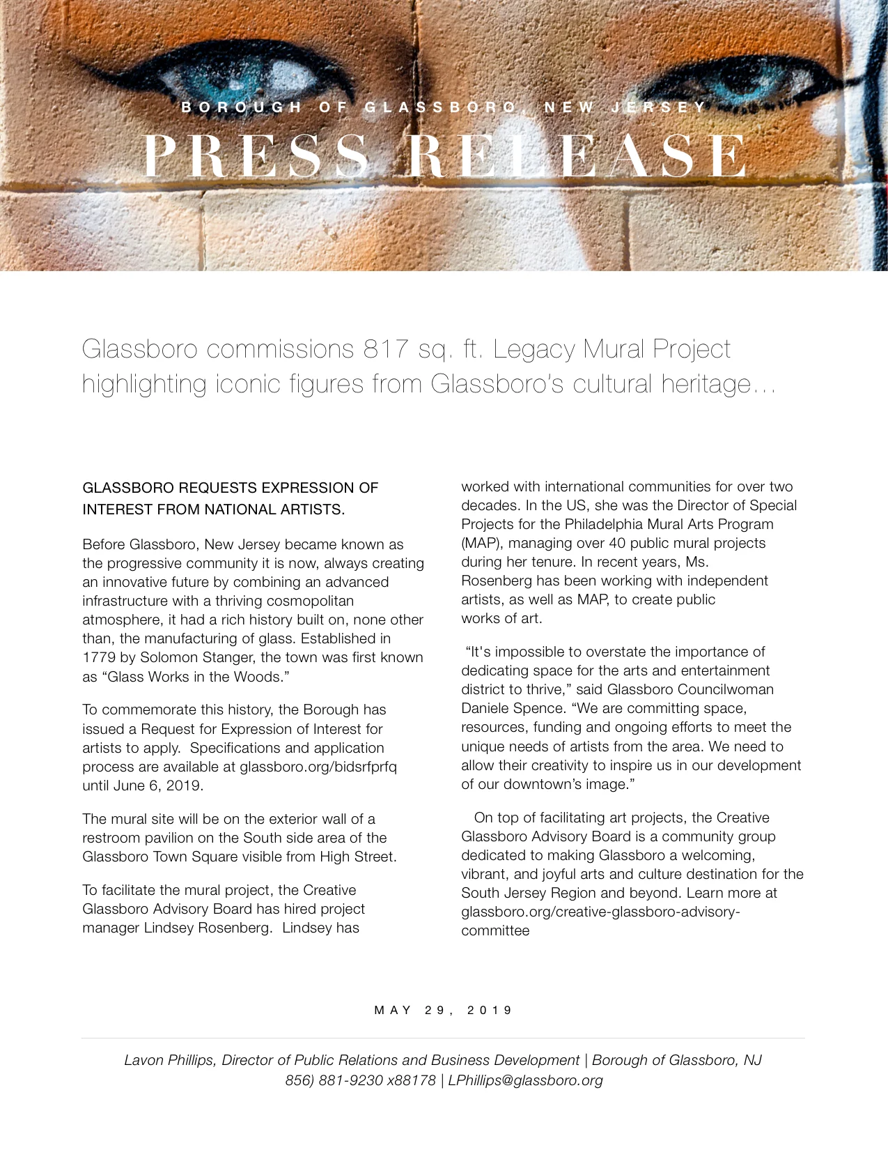 Glassboro NJ Press release TOWN SQUARE MURAL.jpeg