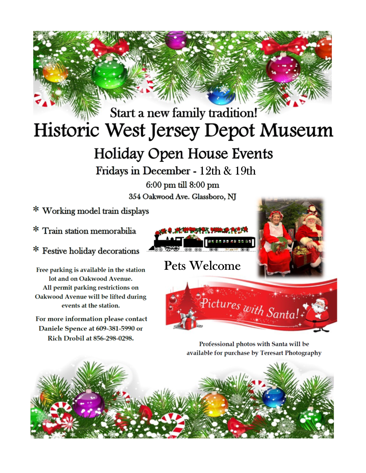 Holiday Open House @ Historic West Jersey Depot Museum
