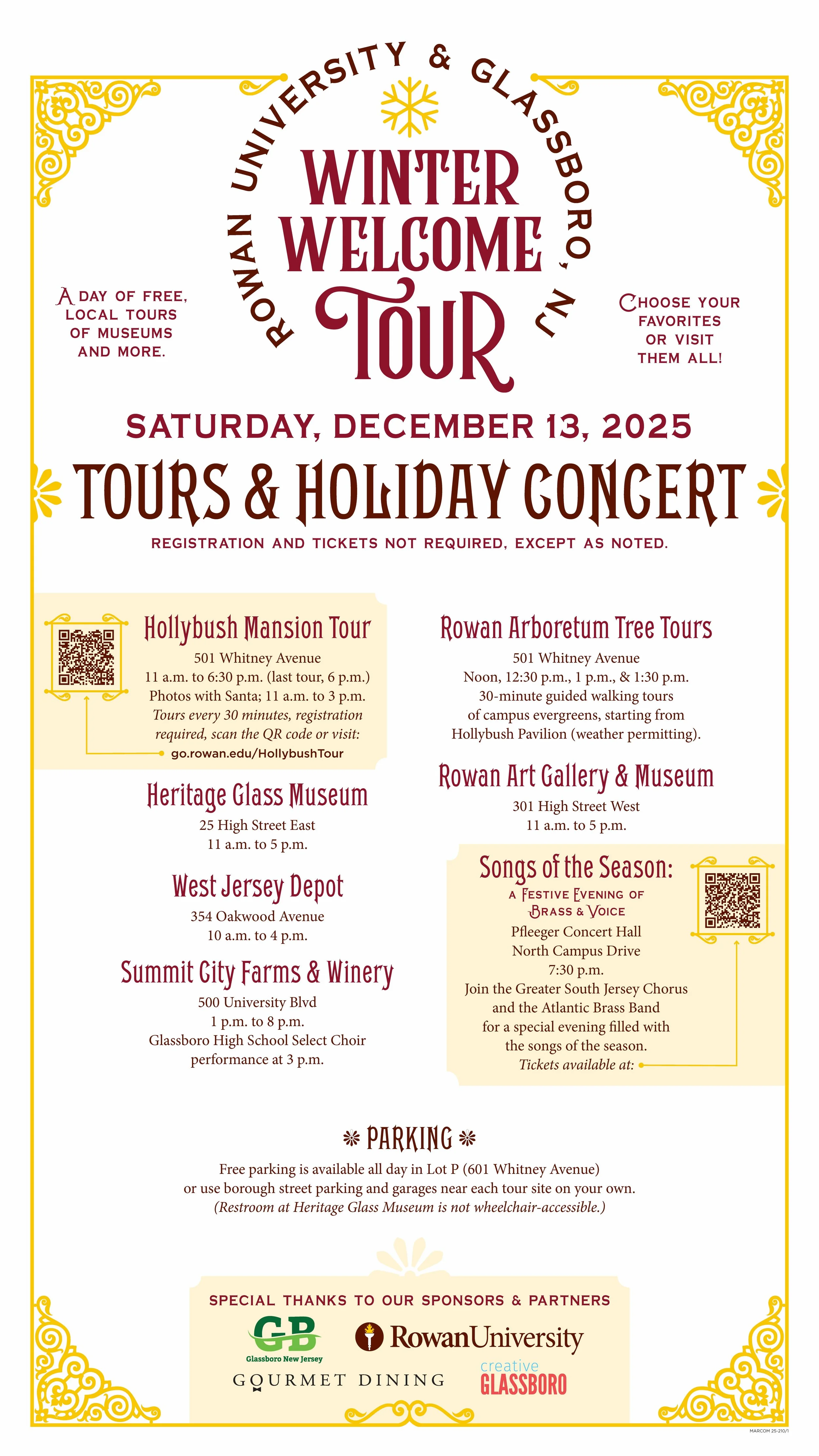 Winter Welcome Tour | Presented by Glassboro, NJ and Rowan University