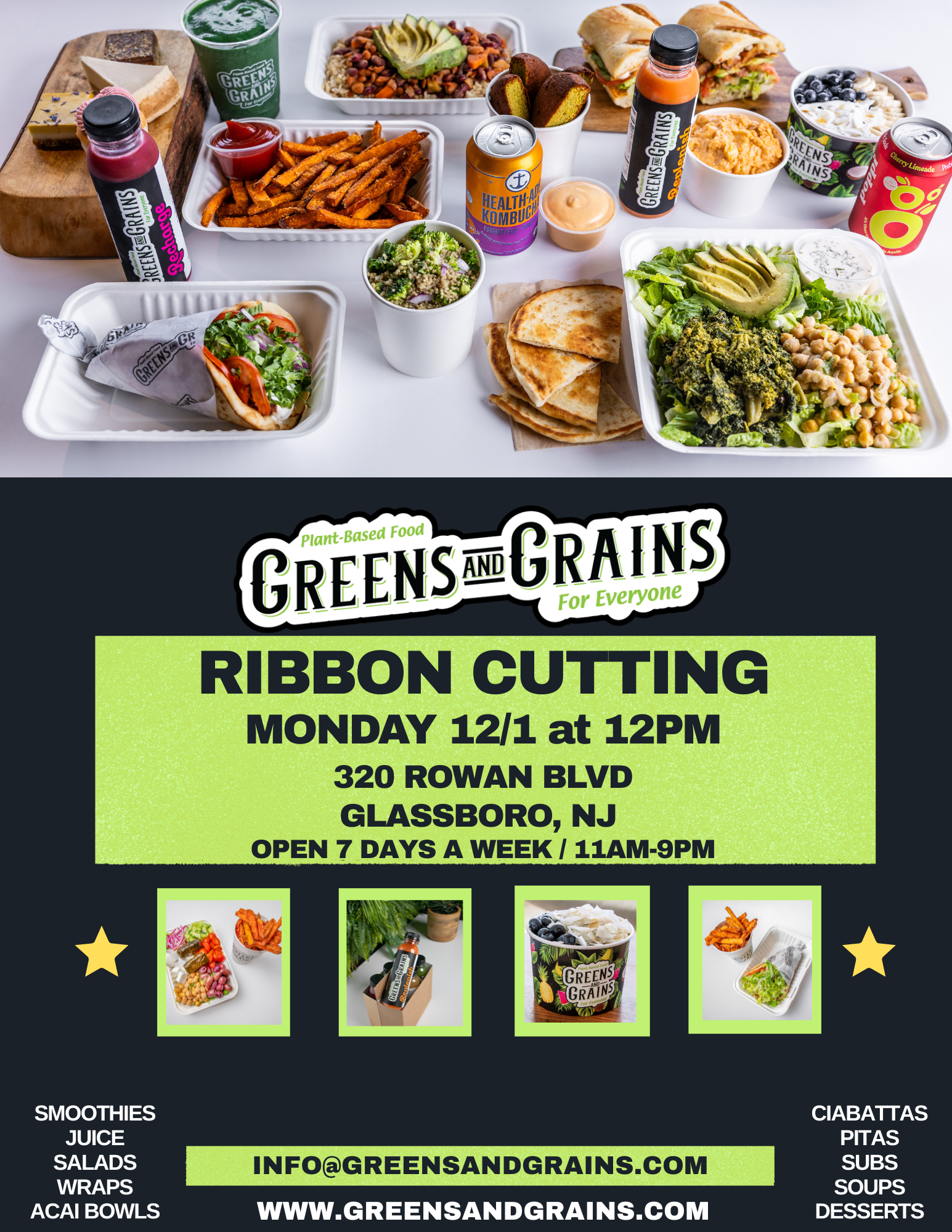 Greens and Grains Ribbon Cutting