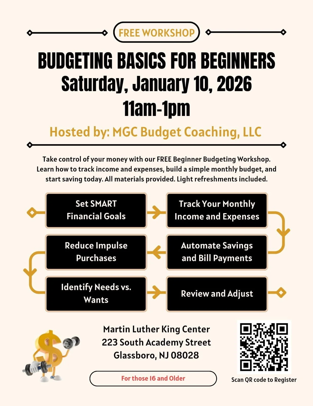 Budgeting Basics for Beginners @ the MLK Community Center