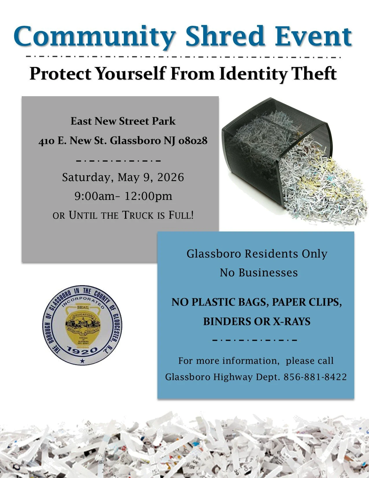 May Community Shred Event