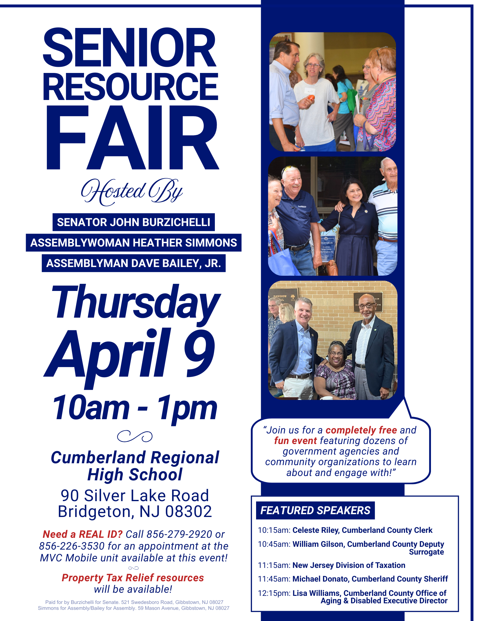 Senior Resource Fair hosted by Third Legislative District 