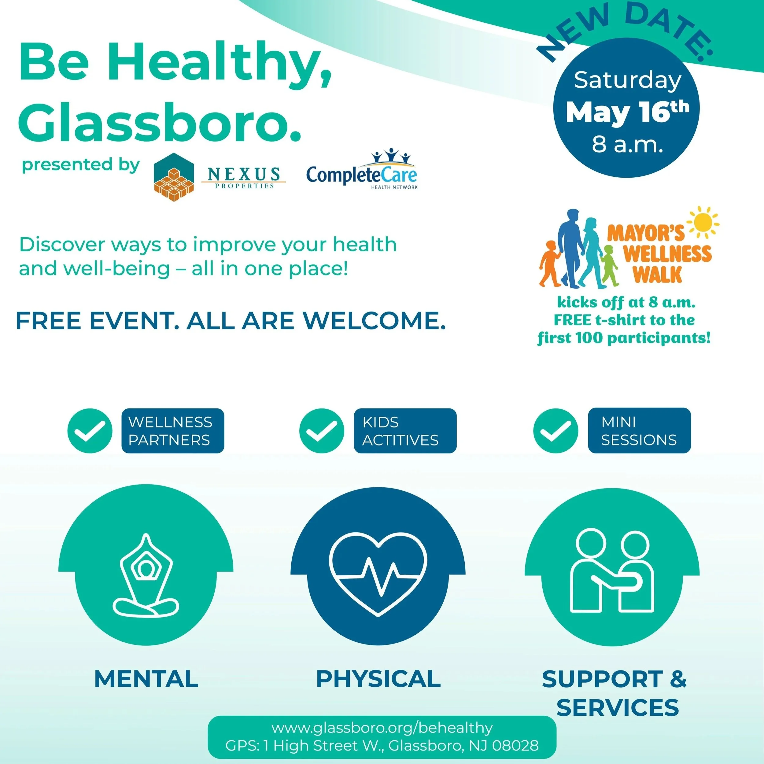 Be Healthy, Glassboro