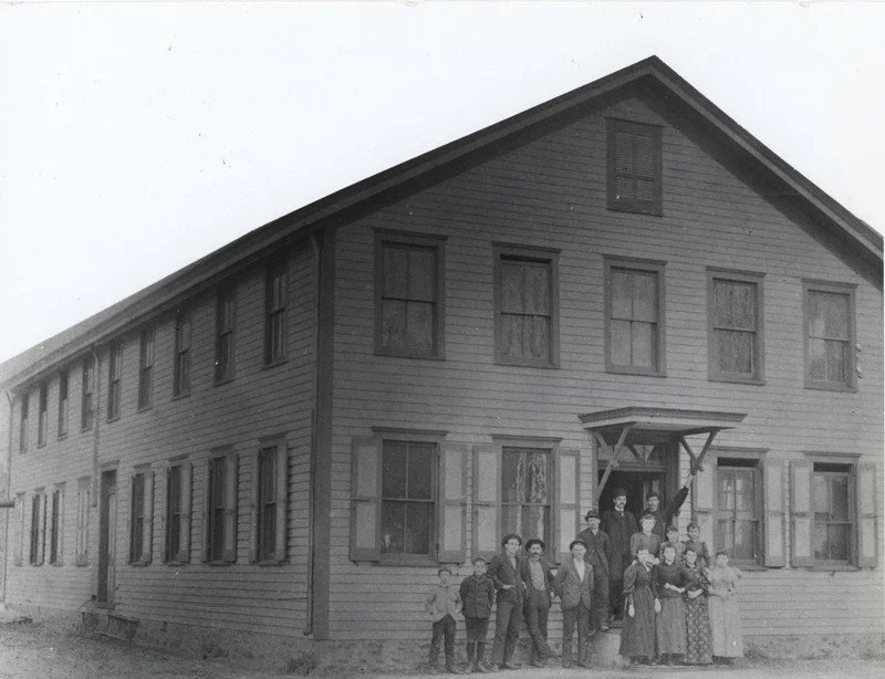 The Gibb and Wesley Shoe Factory.: This is a photograph of the Gibb and Wesley Shoe Factory, which was built in the summer of 1886.