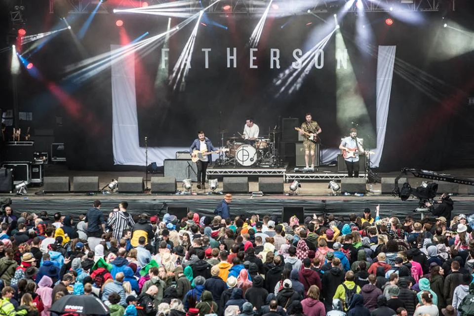 Fatherson (Secret band) - Main Stage. Photography by Robert Adam.